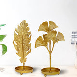 Leaf Shape Jewelry Organizer Rack Holder Wall Earring Necklace Key Hanging