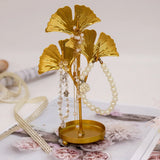 Leaf Shape Jewelry Organizer Rack Holder Wall Earring Necklace Key Hanging
