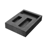 Graphite Casting Ingot Mold 3 Holes for Silver Copper Melting Refining