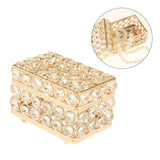 Crystal Jewelry Box Trinket Keepsake Storage Case Home Decor