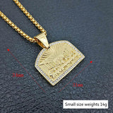 Last Supper Copper Pendant Hip hop Necklace