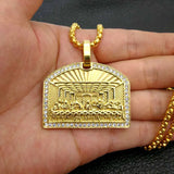 Last Supper Copper Pendant Hip hop Necklace