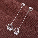 CZ Clip Earrings Geometric 2 for Women