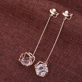 CZ Clip Earrings Geometric 2 for Women