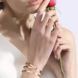 Silver Cuff Bracelet Bangle Chain Women Jewelry Gift SXJZ SXSZ