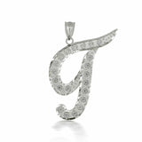 Cursive Initial Letter Pendant Necklace (Gold/Silver/Rose Gold)