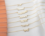 Custom Name Necklace, Personalized Dainty Necklace for Women