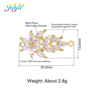 Copper Leaf Charm Connectors for DIY Jewelry Making