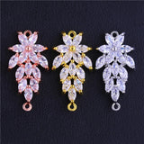 Copper Leaf Charm Connectors for DIY Jewelry Making