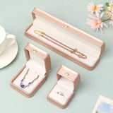 Flannel Jewelry Storage Box Necklace Pendant Display Wedding