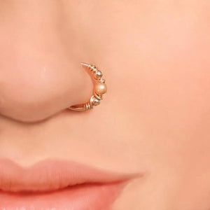 925 Silver Real Piercing Nose Ring Punk Septum Hoop Jewelry