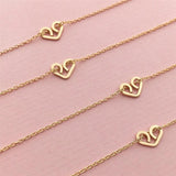 925 Silver Love Necklaces Choker Pendants for Women