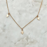 Boho Cross Necklace Choker Pendant for Women