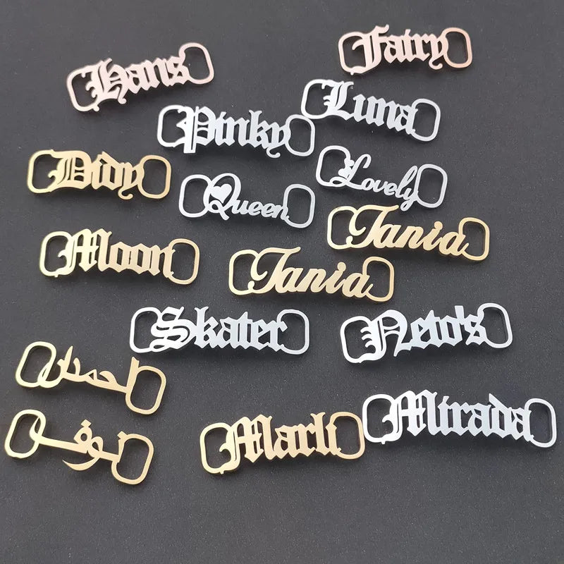 Personalized Shoe Tag Nameplate for Women Sneakers, Birthday Gift