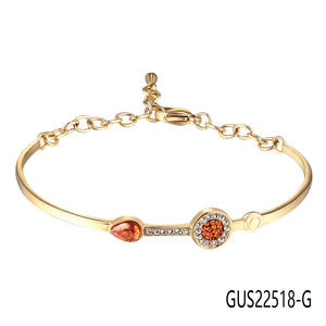 Pink Silver Bracelet Women's Jewelry Gift GUS22518
