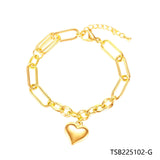 Furit Rose Silver Bangle Bracelet Gift