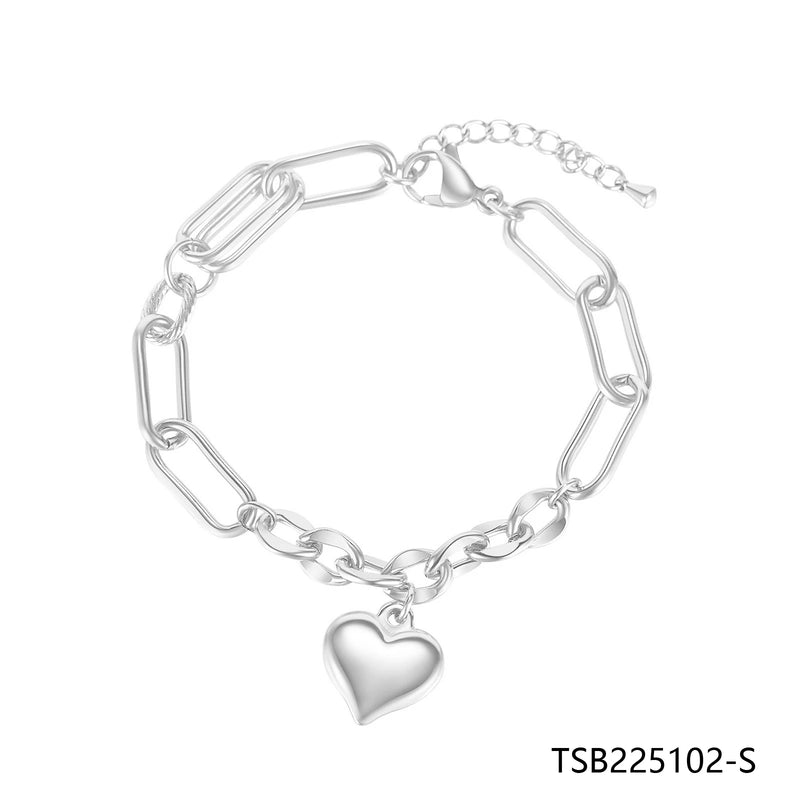 Furit Rose Silver Bangle Bracelet Gift