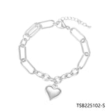 Furit Rose Silver Bangle Bracelet Gift