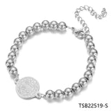 Fruit Rose Silver Bangle Bracelet Women's Jewelry Gift