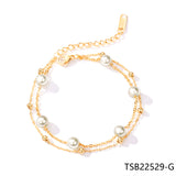Fruit Rose Silver Bangle Bracelet Women's Jewelry