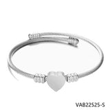Furit Rose Silver Bangle Bracelet Jewelry Gift