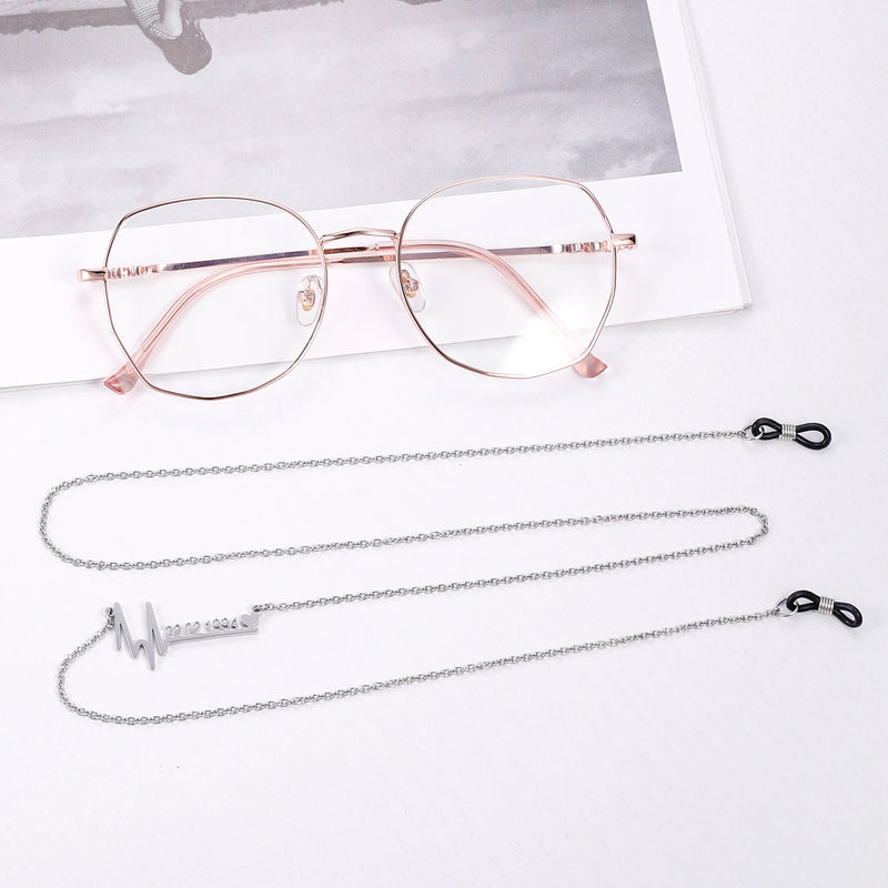 Personalized Name Glasses Chain Bohemian Face Mask Necklace