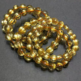 Golden Crystal Healing Bracelet Natural Gemstone Beaded Bangle