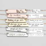 Handwriting Necklace Signature Necklace Mothers Gift