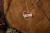 Personalized Heart Name Necklace with Birthstone