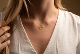 Personalized Heart Name Necklace with Birthstone