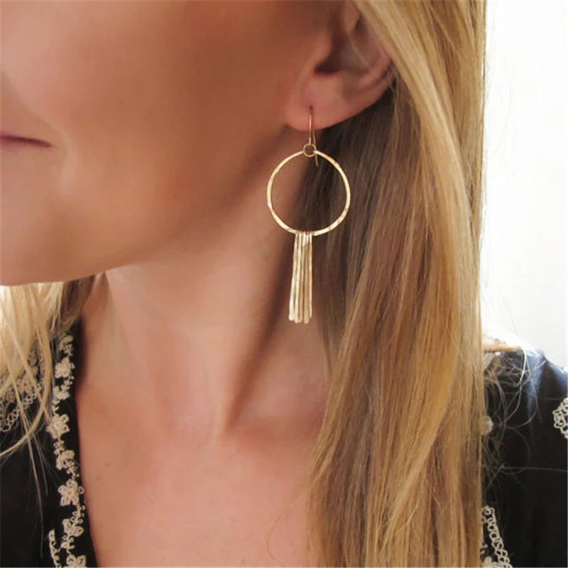 Vintage Filled/925 Silver Hoop Earrings For Women