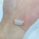 Hetian Jade Transfer Bead Pendant Necklace S925 Women Men