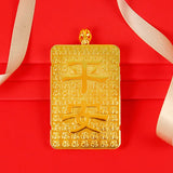 14k Mazu Pendant Necklace Vintage Lucky Pray for Blessings Birthday Jewelry