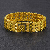 18K Gold-plated Peach Heart Men's Bracelet Couple Accessories