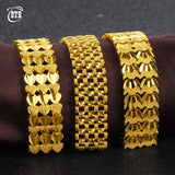 Gold-plated Peach Heart Bracelet for Men and Women
