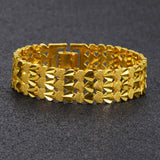 Gold-plated Peach Heart Bracelet for Men and Women