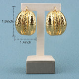 Large Hoop Earring for Women Round Long Earrings African Jewelry
