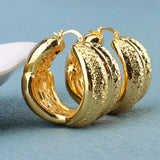 Large Hoop Earring for Women Round Long Earrings African Jewelry