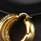 Large Hoop Earring for Women Round Long Earrings African Jewelry