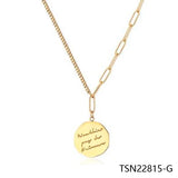 Letter Necklace Pendant Women Jewelry Girl Chain TSN22815