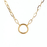 Letter C Necklace Stainless Steel Thick Chain Choker Necklace