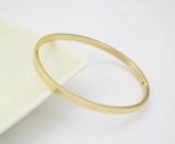 Letter Monogram Bracelets Stainless Steel Cuff Bangle Round Bangles
