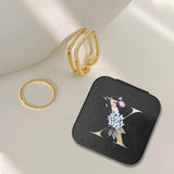 Purple Flower Jewelry Box Organizer Display Travel Jewelry Boxes