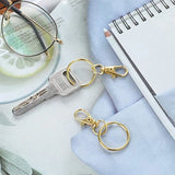 Swivel Keychain Push Gate Snap Hook Trigger Alloy Jewelry DIY Craft