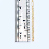Long Oval Chain, 18K Plated Brass, Oval Link 6.5x2.7mm (#LK-322)