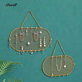 Mesh Earring Storage Rack Wall Hanging Necklace Display Iron Jewelry