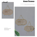 Mesh Earring Storage Rack Wall Hanging Necklace Display Iron Jewelry