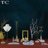 Metal Earring Display Stand Jewelry Counter Window Ring Display Stand