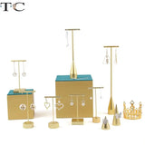 Metal Earring Display Stand Jewelry Counter Window Ring Display Stand