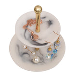 Metal Jewelry Organizer Rack Resin Tray Base Display Stand Holder